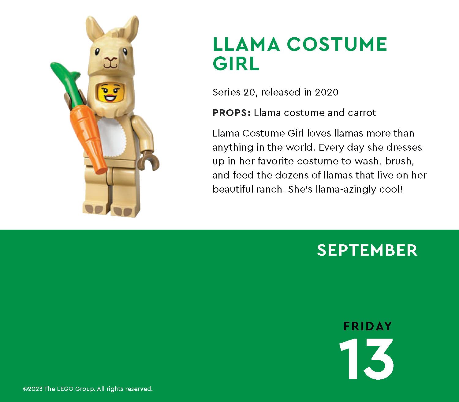 LEGO Minifigure A Day 2024 Daily Desk Calendar by LEGO