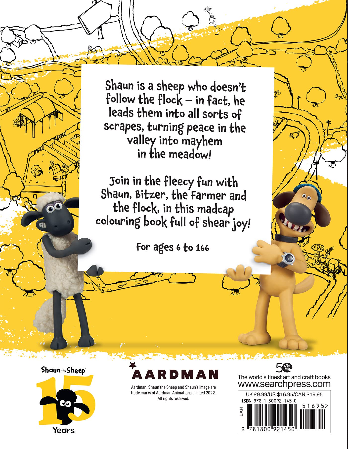 Shaun the Sheep: The Official Colouring Book, Aardman by Aardman ...