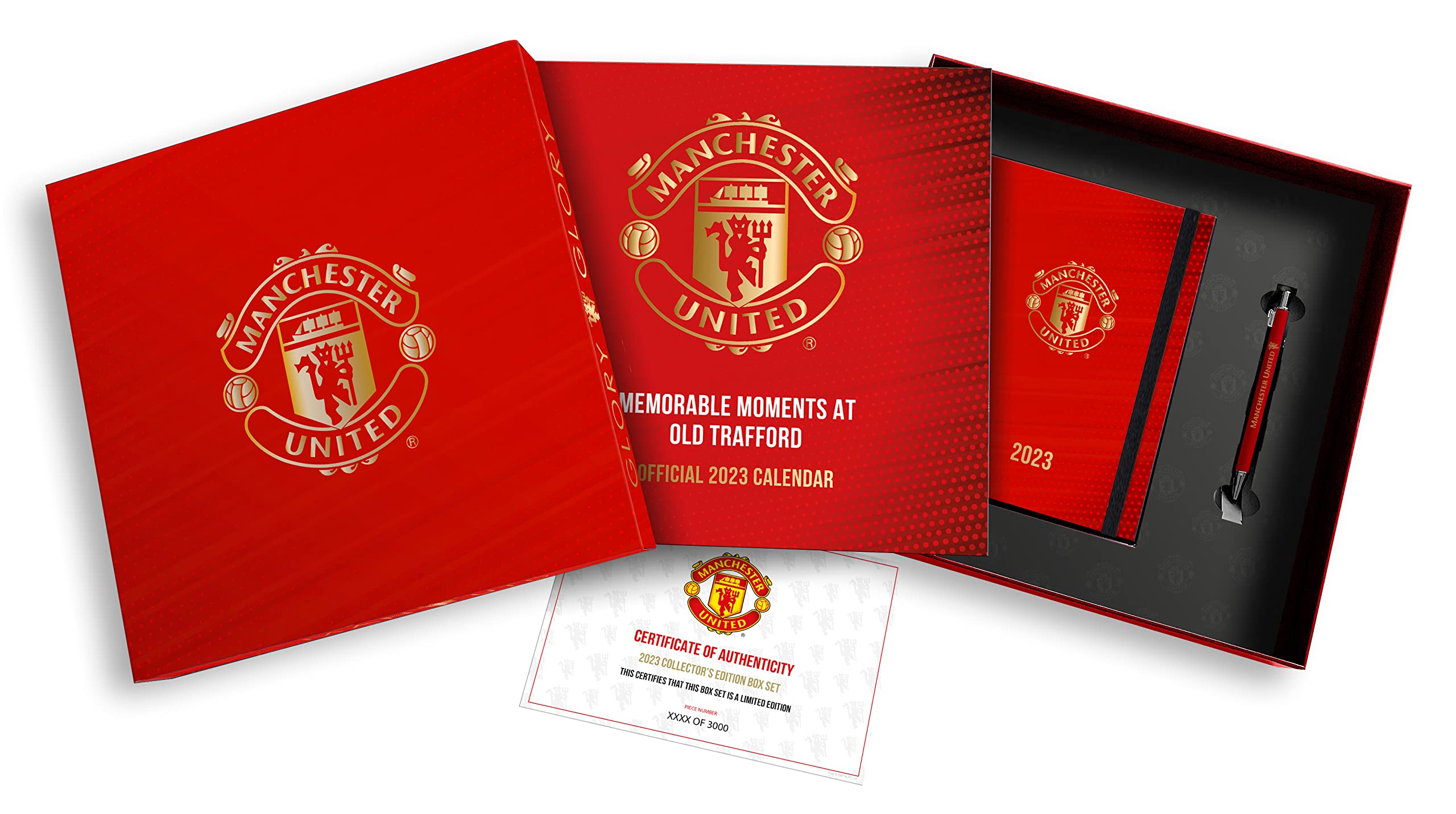 Manchester United FC 2023 Calendar Gift Box (Calendar, Diary and Pen
