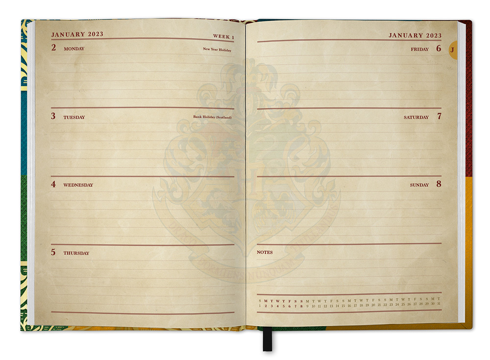 Harry Potter 2024 Premium Diary (A5), WeekToView by Impact Merch