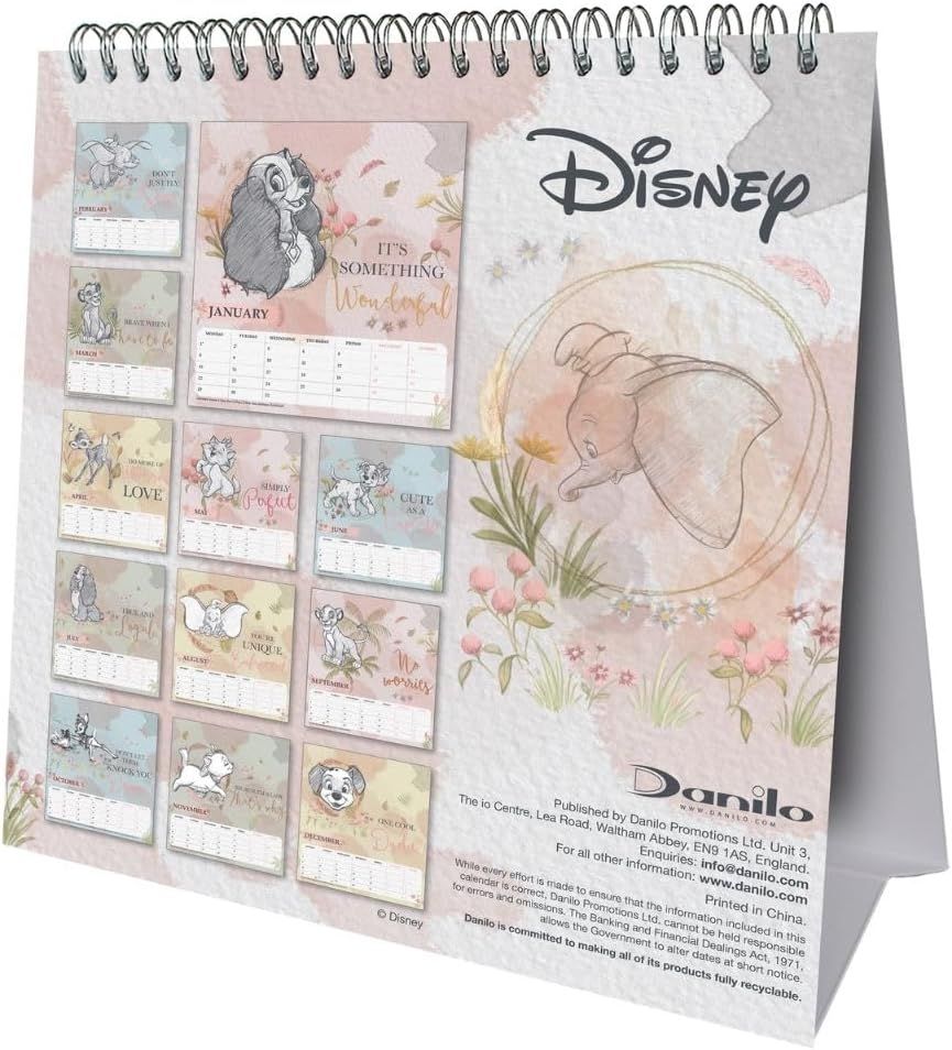 Disney Heritage 2024 Desk Calendar by Danilo Promotions