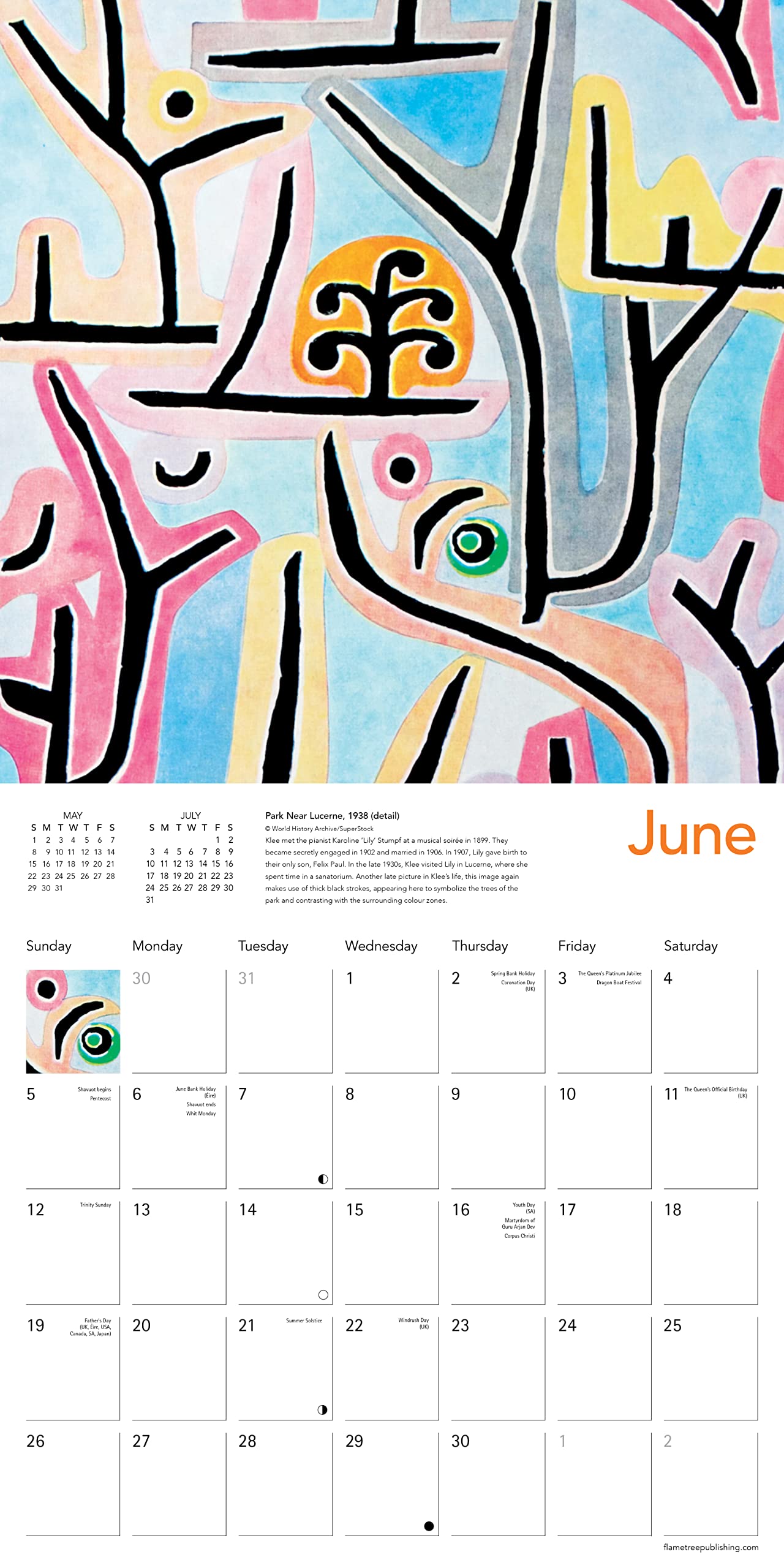 Paul Klee 2022 Wall Calendar (Art Calendar) by Flame Tree Studio