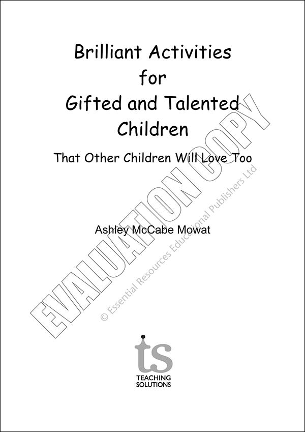 Brilliant Activities for Gifted and Talented Children, Ideas for ...