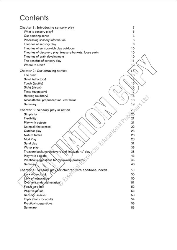 Play in the Early Years: Sensory Play, Ideas for maximising ...