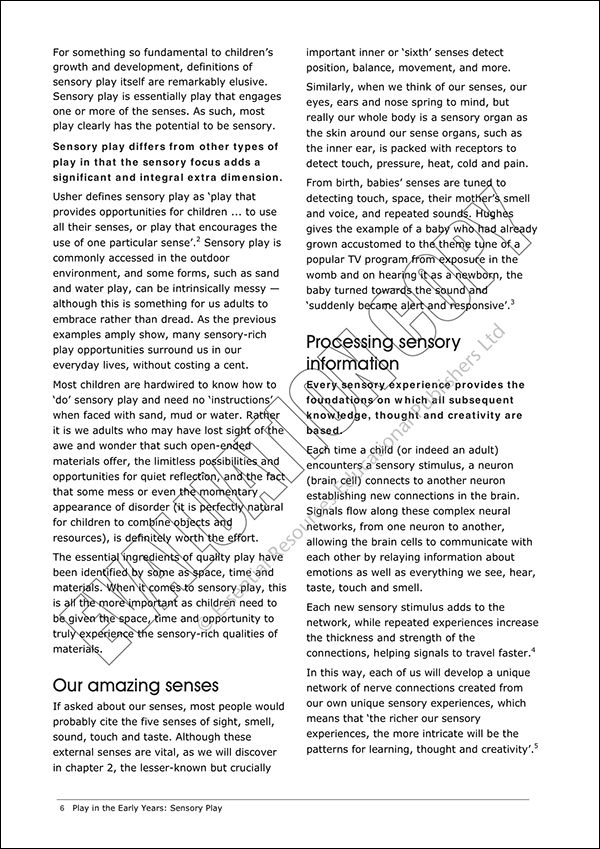 Play in the Early Years: Sensory Play, Ideas for maximising ...