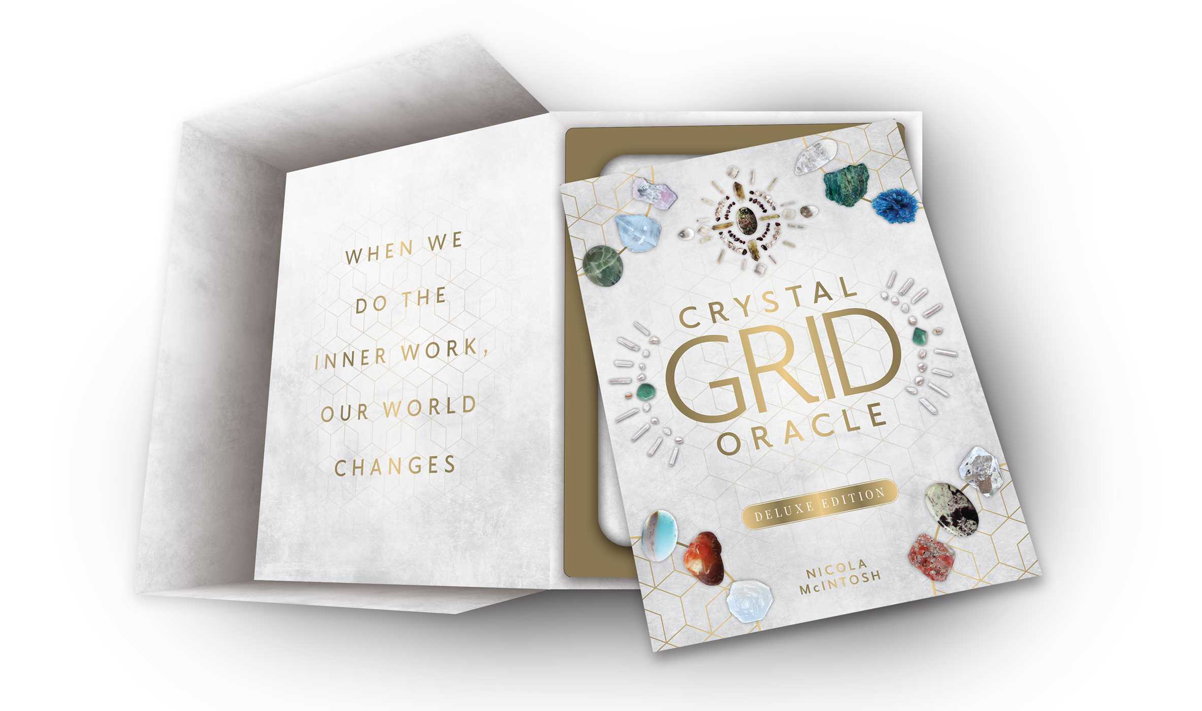 Crystal Grid Oracle Deluxe Edition, (72 Gilded Cards and 176Page
