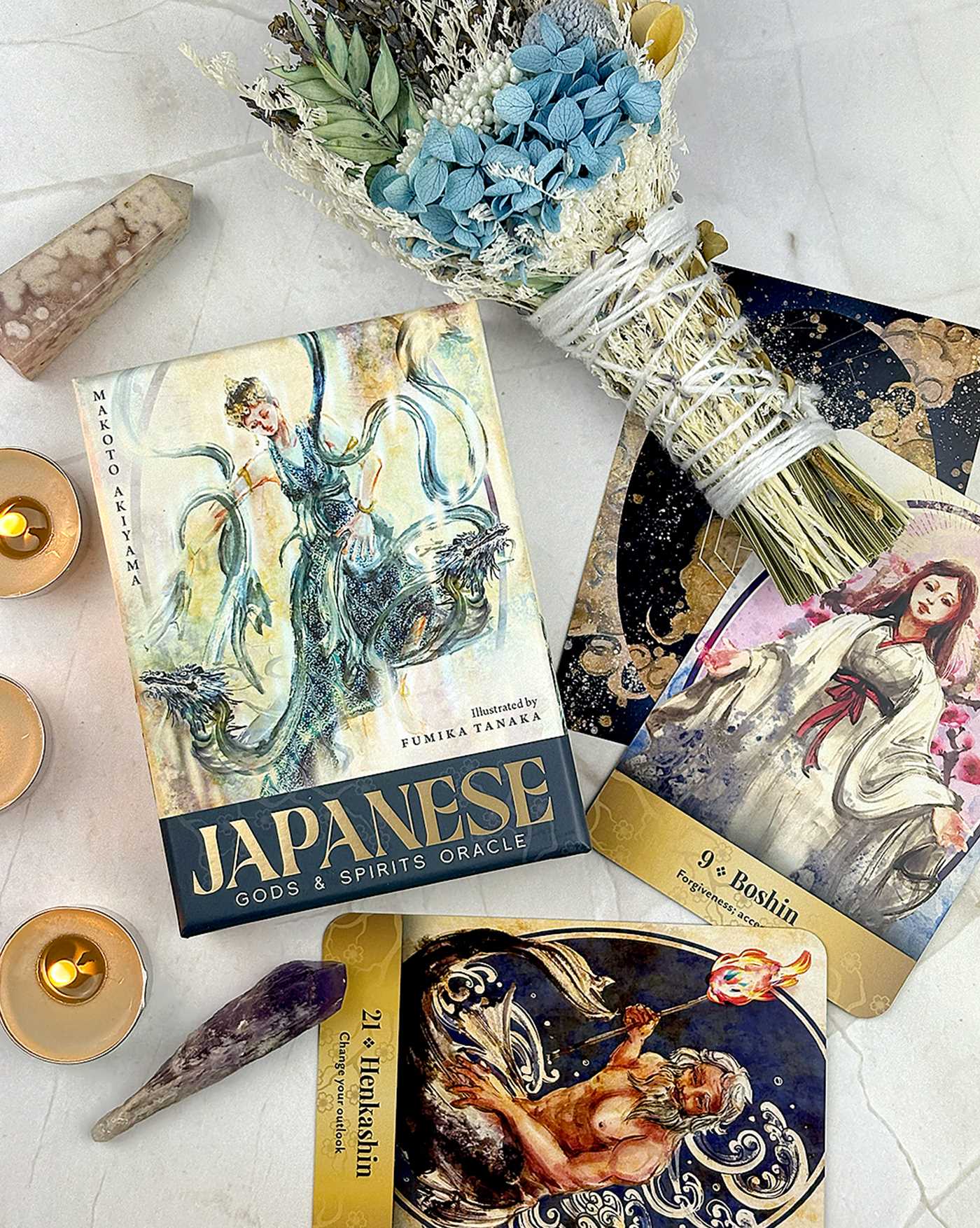 Japanese Gods & Spirits Oracle by Makoto Akiyama | 9781923208186
