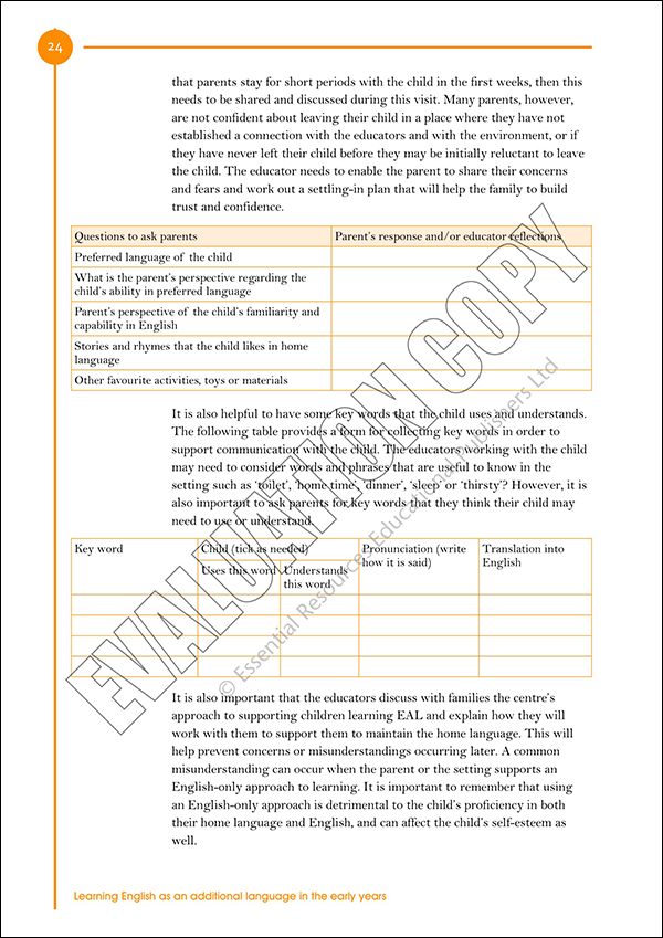 Learning English As An Additional Language In The Early Year Hundreds Of Ideas For Supporting Learning English As An Additional Language In The Early Year Hundreds Of Ideas For Supporting