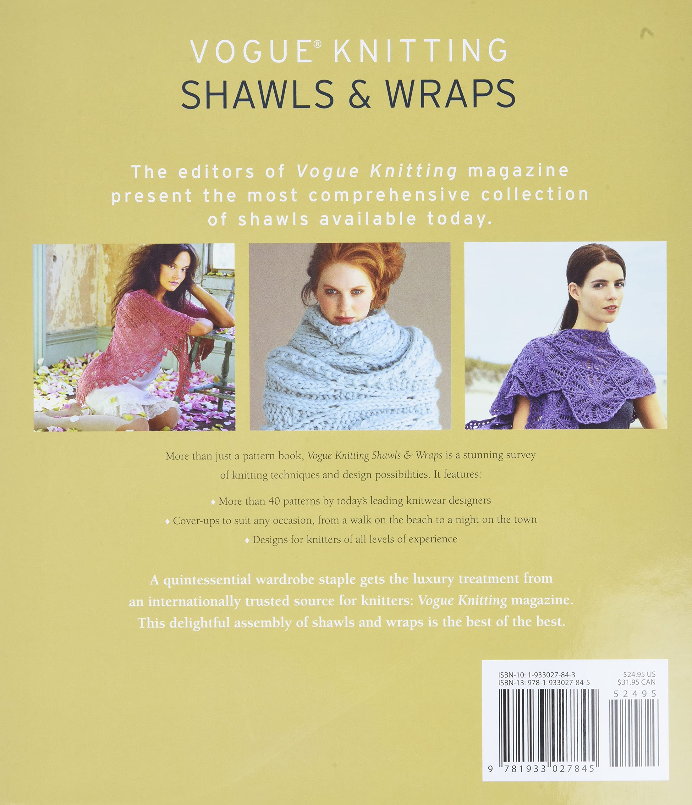 Vogue Knitting Shawls & Wraps, Vogue Knitting by Editors of Vogue