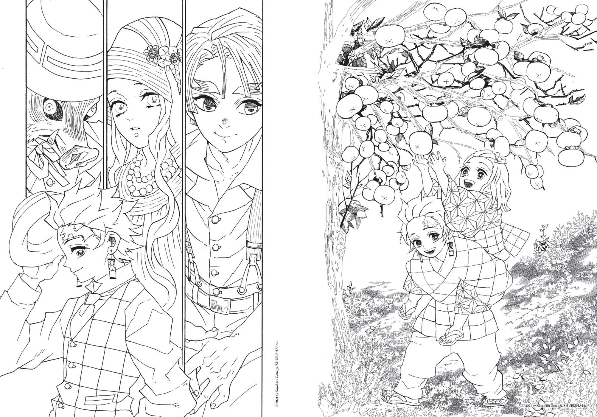 Demon Slayer Kimetsu No Yaiba The Official Coloring Book By Koyoharu 