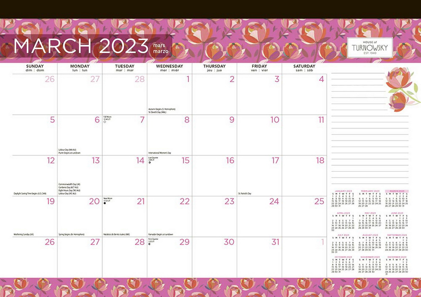 Turnowsky House of 2023 Desk Planner, 2023 Desk Planner by BrownTrout US 9781975450106