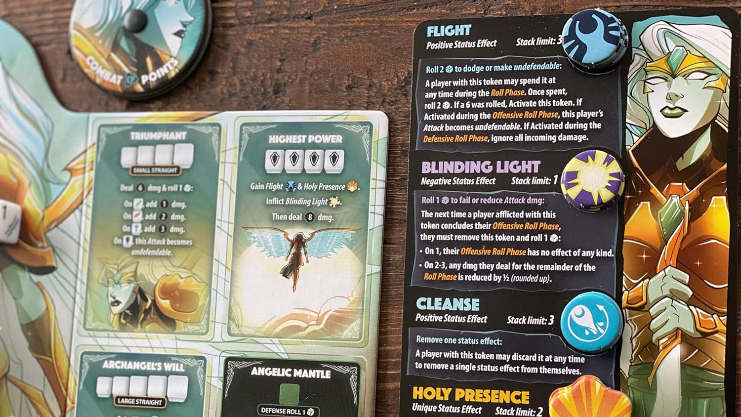 Dice Throne Season 2 Battle Box 4 Seraph VS Vampire Lord Strategy Board Game by Roxley