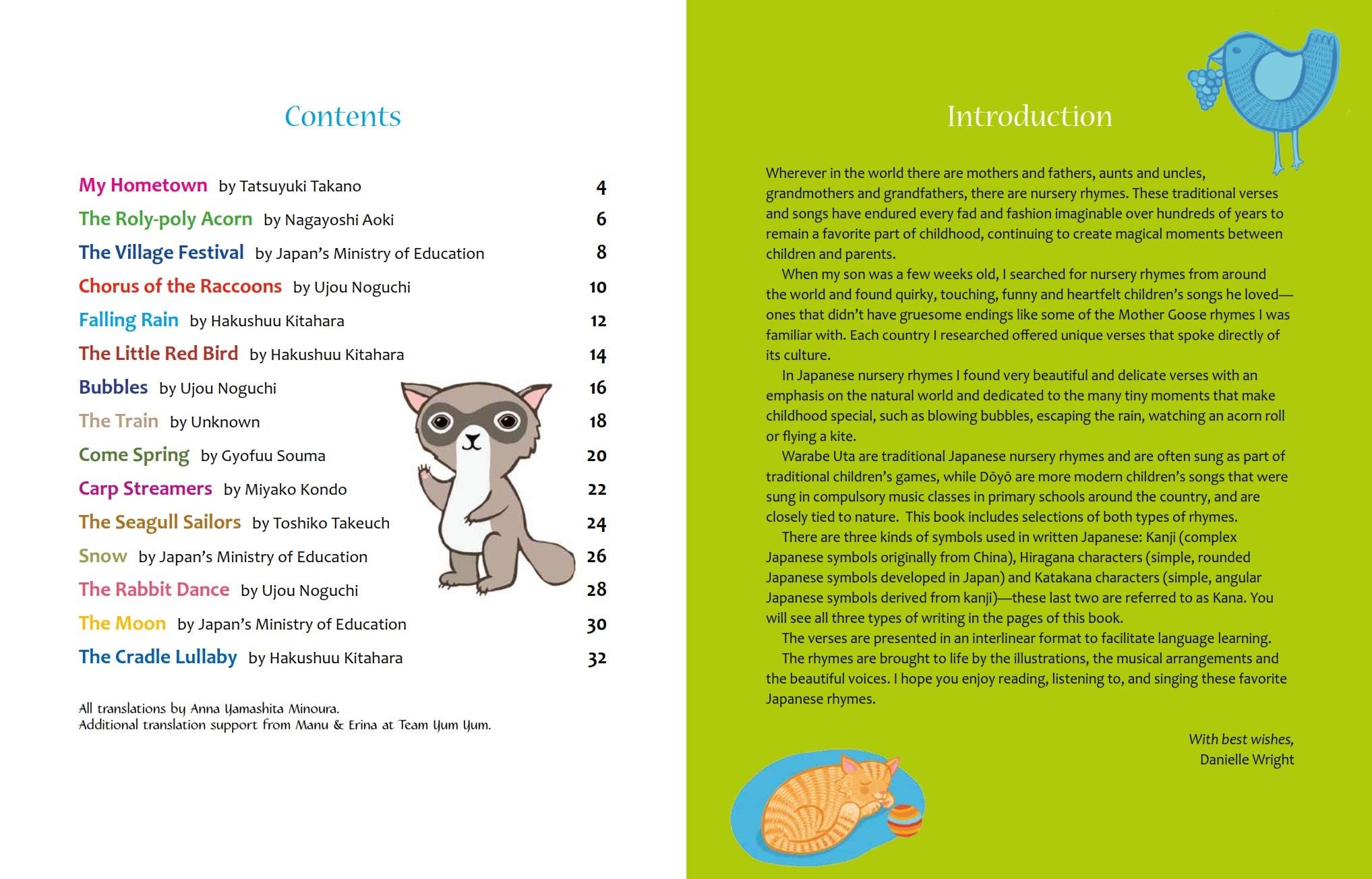 NEW Japanese and English Nursery Rhymes By Danielle Wright Book with