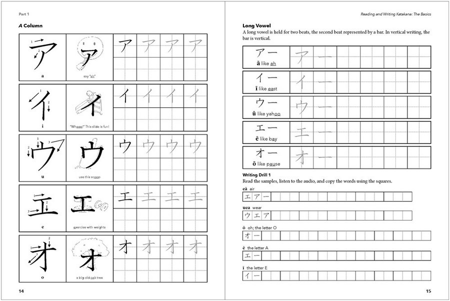 Reading and Writing Japanese Katakana, Character Workbook for Beginners