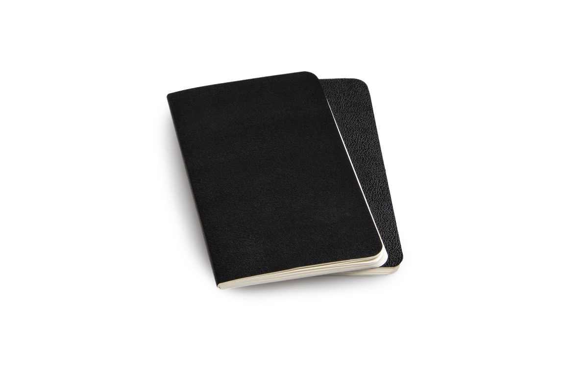 NEW Moleskine Volant Set of 2 Extra Small Ruled Notebooks Black Free