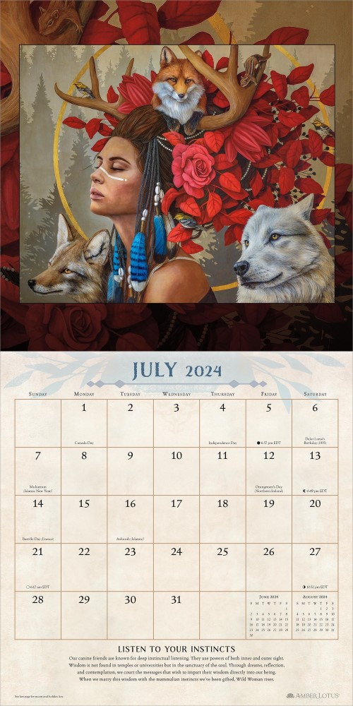 Wild Women Rising 2024 Wall Calendar, Goddess. Warrior. Healer. Rebel